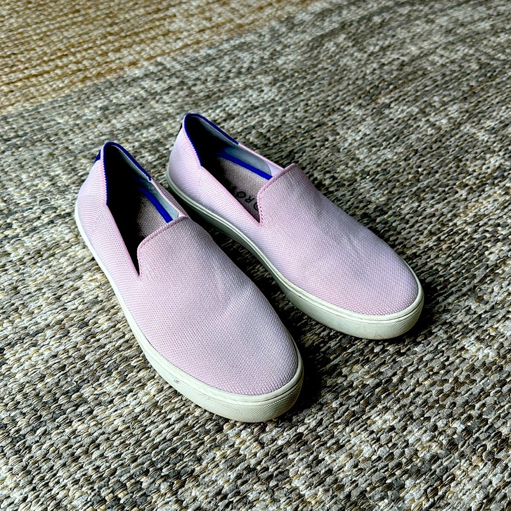 Rothy’s Retired Baby Pink Traditional Slip on Sneaker